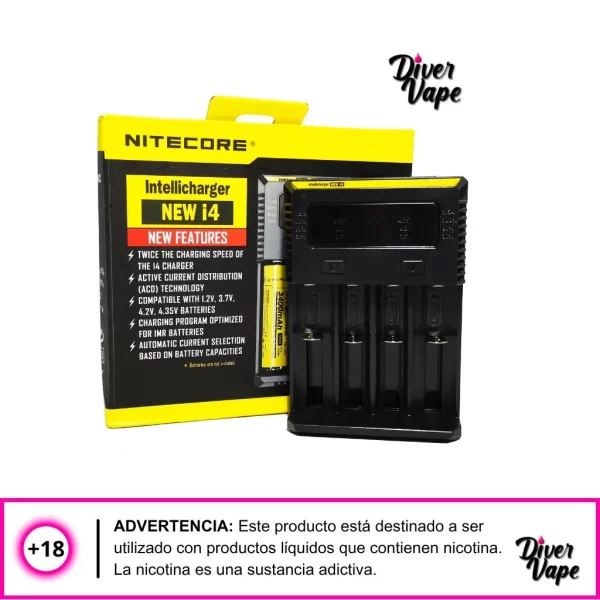 Cargador de baterias Nitecore Intellicharger I4