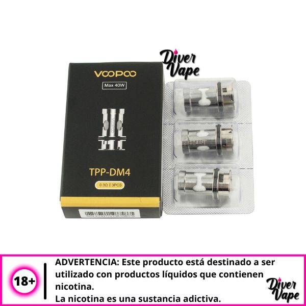 Voopoo-Resistencias-TPP-0.3-ohm-DM4-Coils