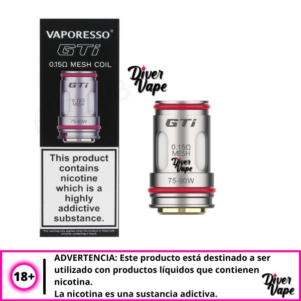 Vaporesso-resistencias-GTI-0.15-ohm