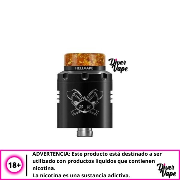 HellVape Dead Rabbit 3 RDA Matte Black Tank