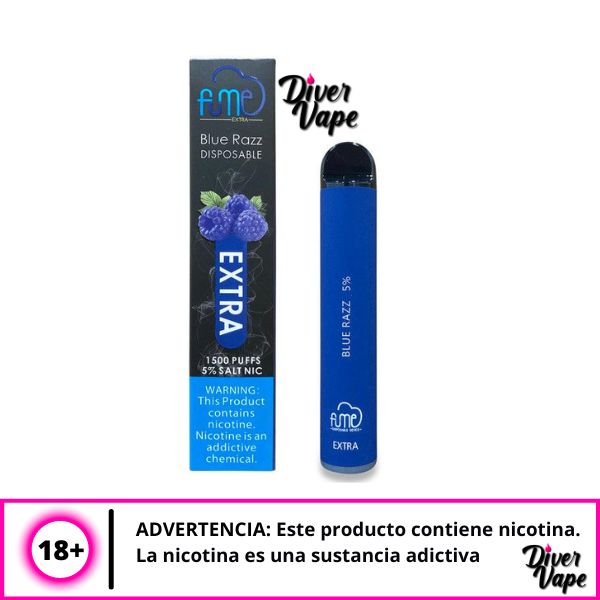 Fume Extra 1500 Puff Blue Razz