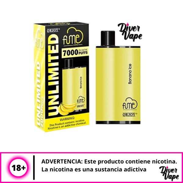 Fume Unlimited 7000 Puff Banana ice