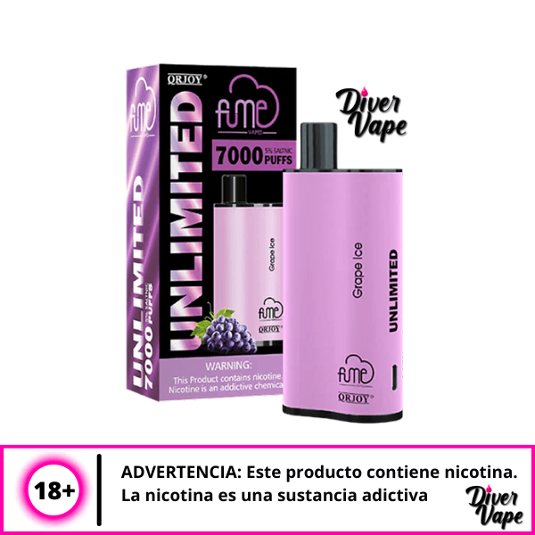 Fume Unlimited 7000 Puff Grape ice