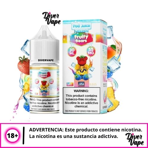 Pod Juice Fruity Bears Freeze Salts