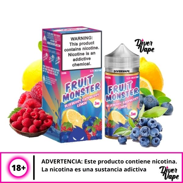 Fruit Monster Blueberry Raspberry Lemon Eliquids