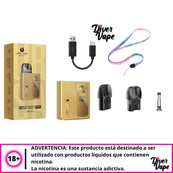 Ursa Baby Pro Pod Kit Vape especificaciones