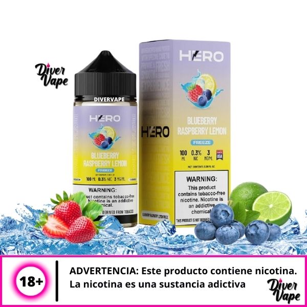 Hero Blueberry Raspberry Freeze Lemon 100ml