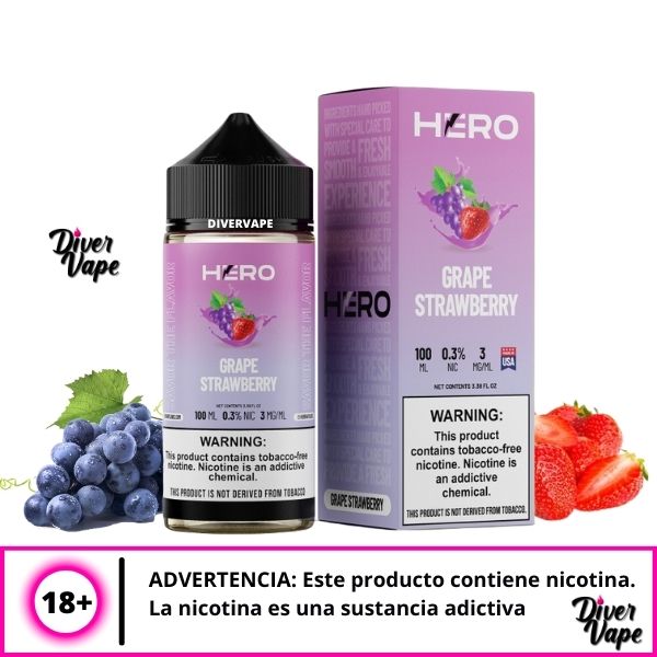 Hero Grape Strawberry 100ml