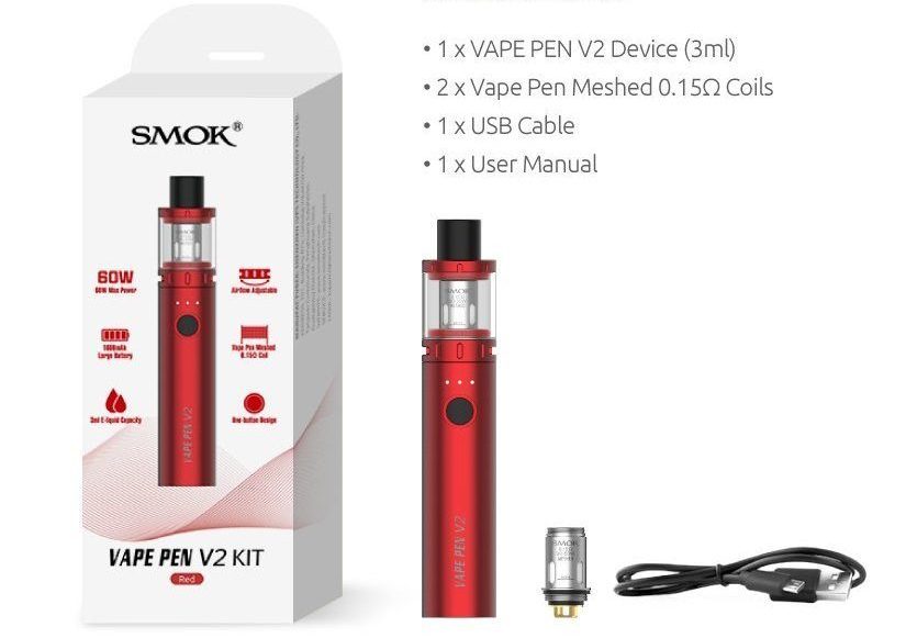 Smok Vape Pen V2 Kit especificaciones