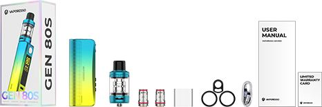 Vaporesso – Gen 80 S Kit especificaciones