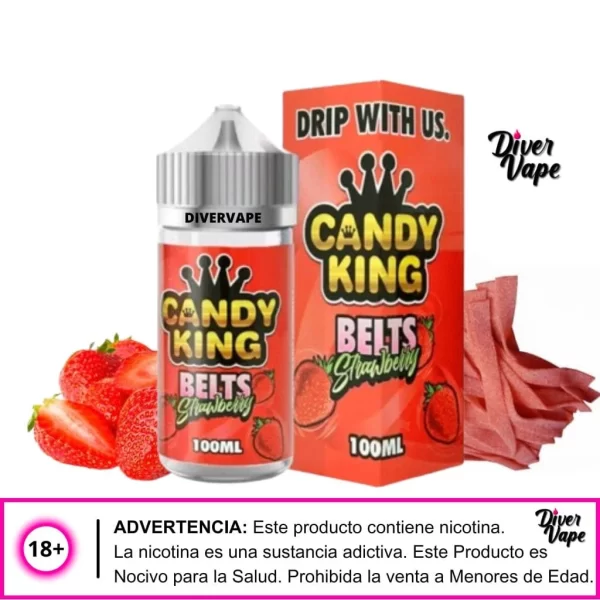 Candy King Belts Strawberry 100ml