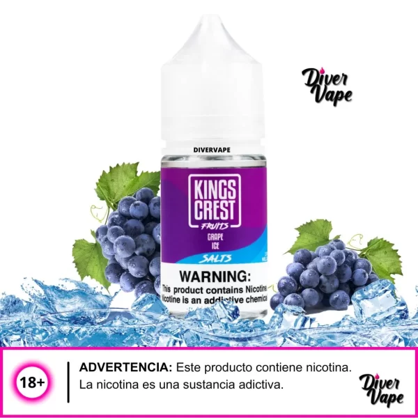 KING'S CREST FRUITS GRAPE ICE SALT