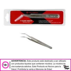 Pinza punta fina T3 Elbow tweezer - Coil Master