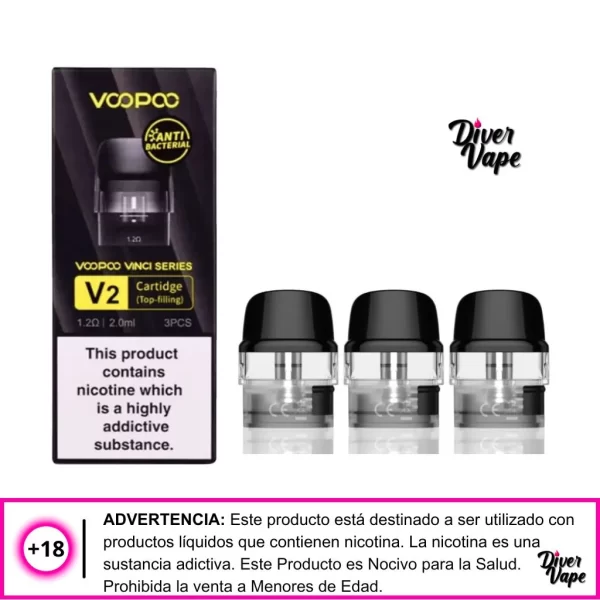 VOOPOO VINCI V2 POD DE REPUESTO 1.2 Ohm