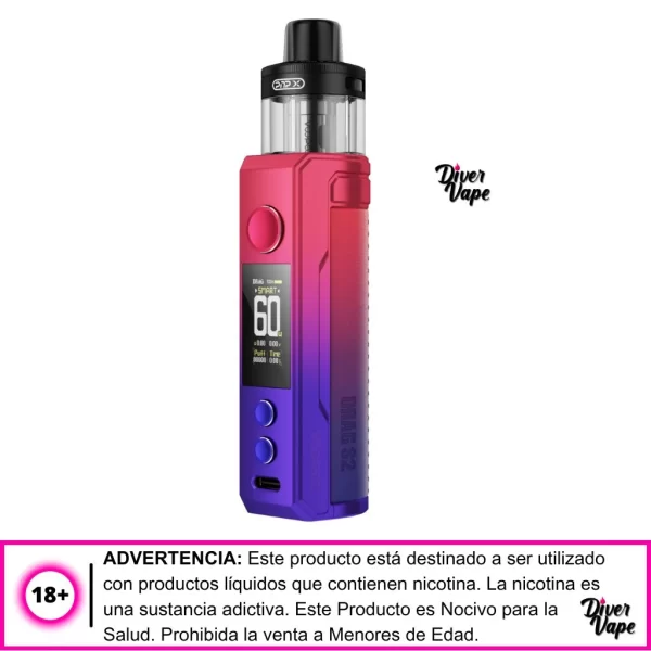 VooPoo DRAG S2 Kit Modem Red