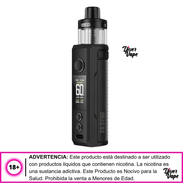 VooPoo DRAG S2 Kit Spray Black